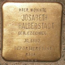 Stolperstein dedicated to Josabeth Halberstadt