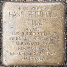 Stolperstein dedicated to Hans Berthold Heilbut