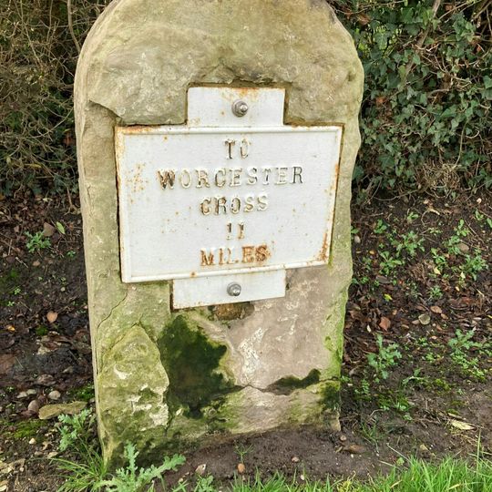 Milestone, Church Farm bungalow, Bradley Green