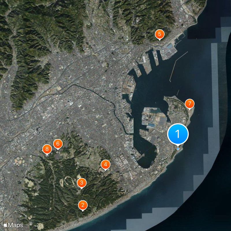 Miho no Matsubara Map