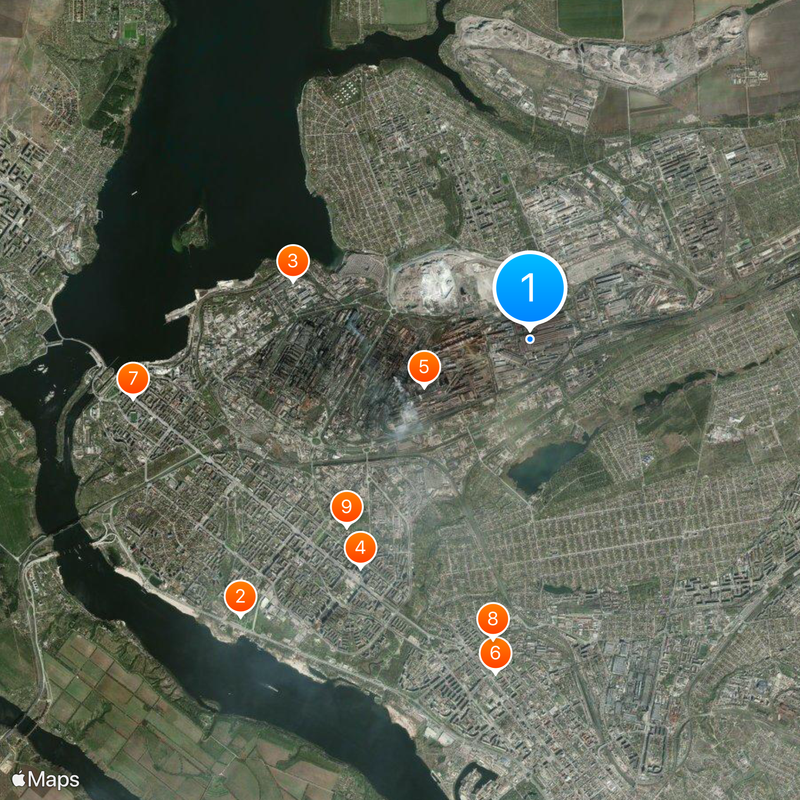 Zaporizhstal Map