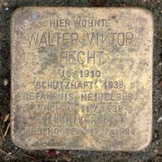 Stolperstein dedicated to Walter Viktor Hecht