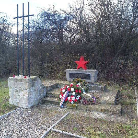 Monument to death partisans on Mělce