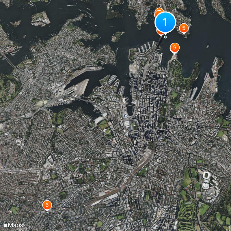 Sydney Harbour Tunnel Map