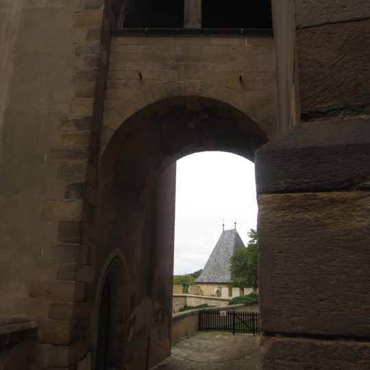 Skyway between Imperial Palace and Marian Tower at Karlštejn