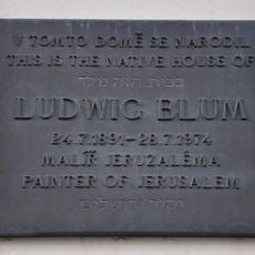 Commemorative plaque in Ludwig Blum's birthplace