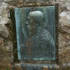 Plaque to Jaroslav Vrchlický at Vrchlického návrší