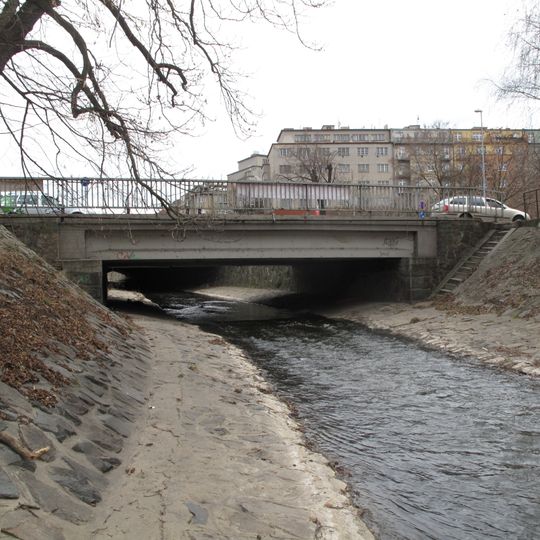 Bridge of Voctářova street over the Rokytka