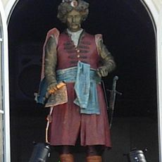 Pan Twardowski monument in Bydgoszcz