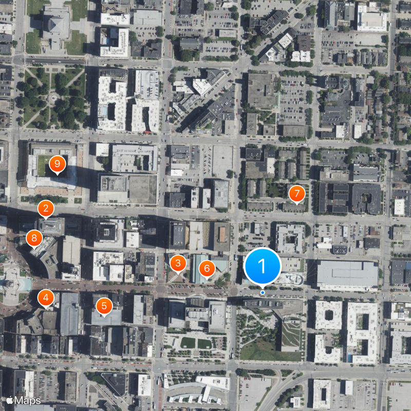 Market Square Arena Map