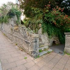 South Boundary Wall To Church Hill Including Gate Piers And Vr Letter Box