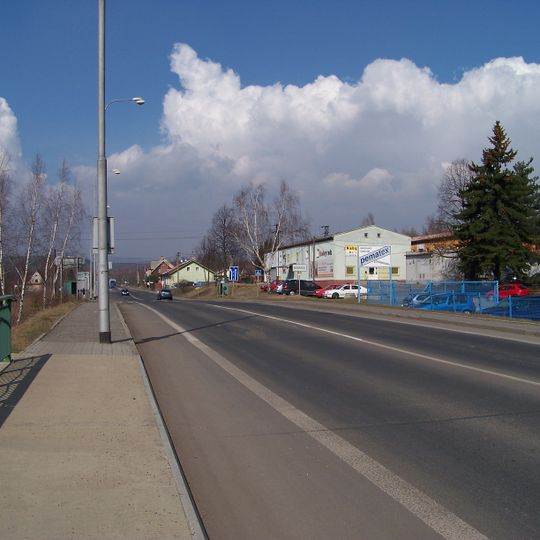 Most Kraslické ulice přes silnici II/181 ve Svatavě