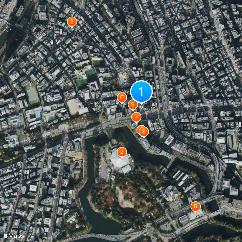 Kudanshita Station Map