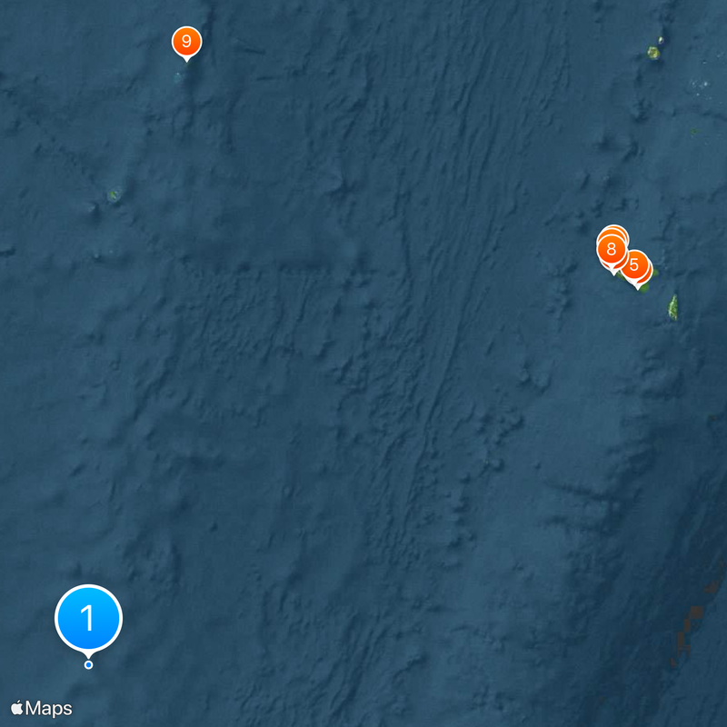 Minerva Reefs Map