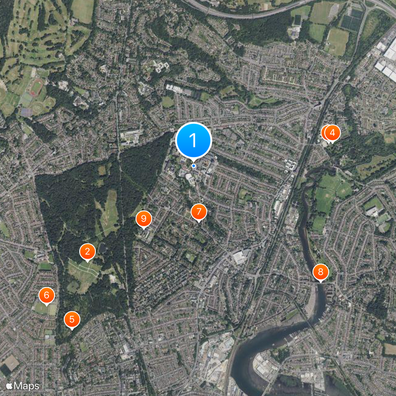 University of Southampton Map