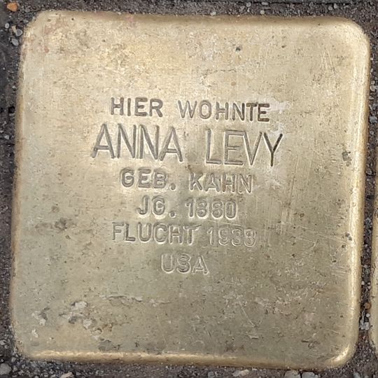 Stolperstein für Anna Levy