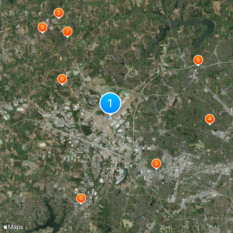 Piedmont Triad International Airport Map