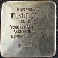 Stolperstein dedicated to Helmut Cohen