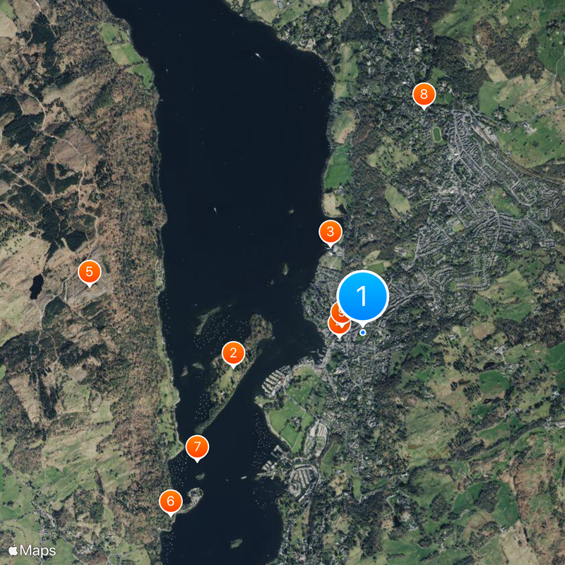 Bowness-on-Windermere Mapa