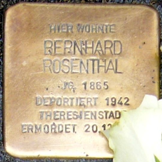 Stolperstein für Bernhard Rosenthal