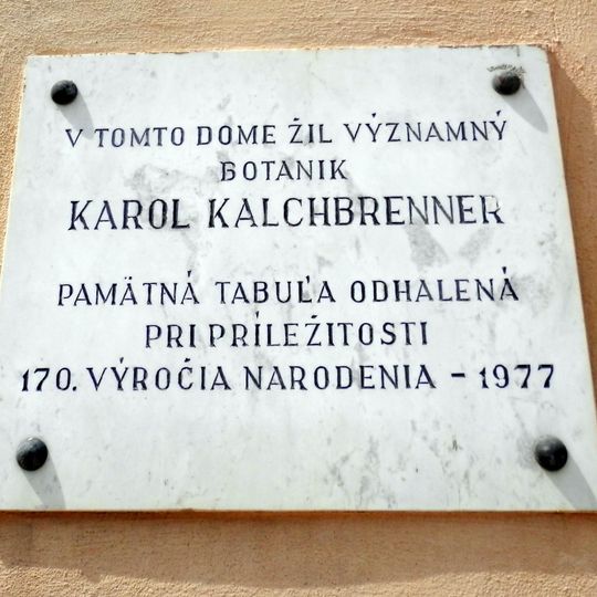 Ev. a. v. fara, tabuľa pamätná