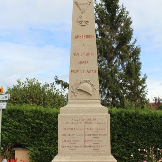 War memorial of Lapeyrouse