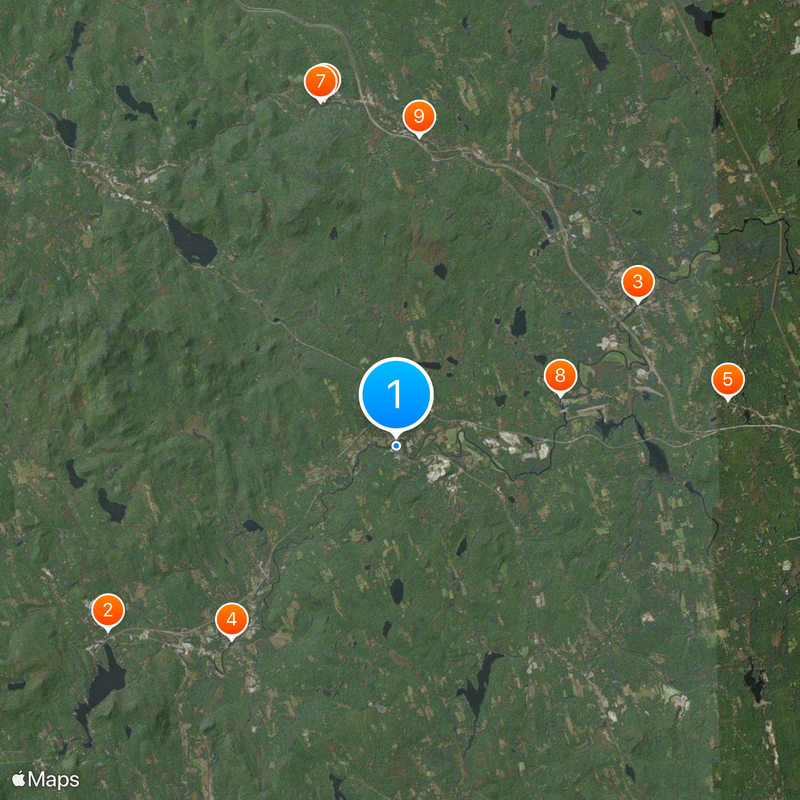 New England College Map