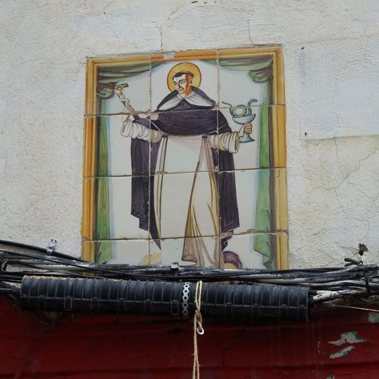 Ceramic panel of Saint Louis in Cid Street, Buñol