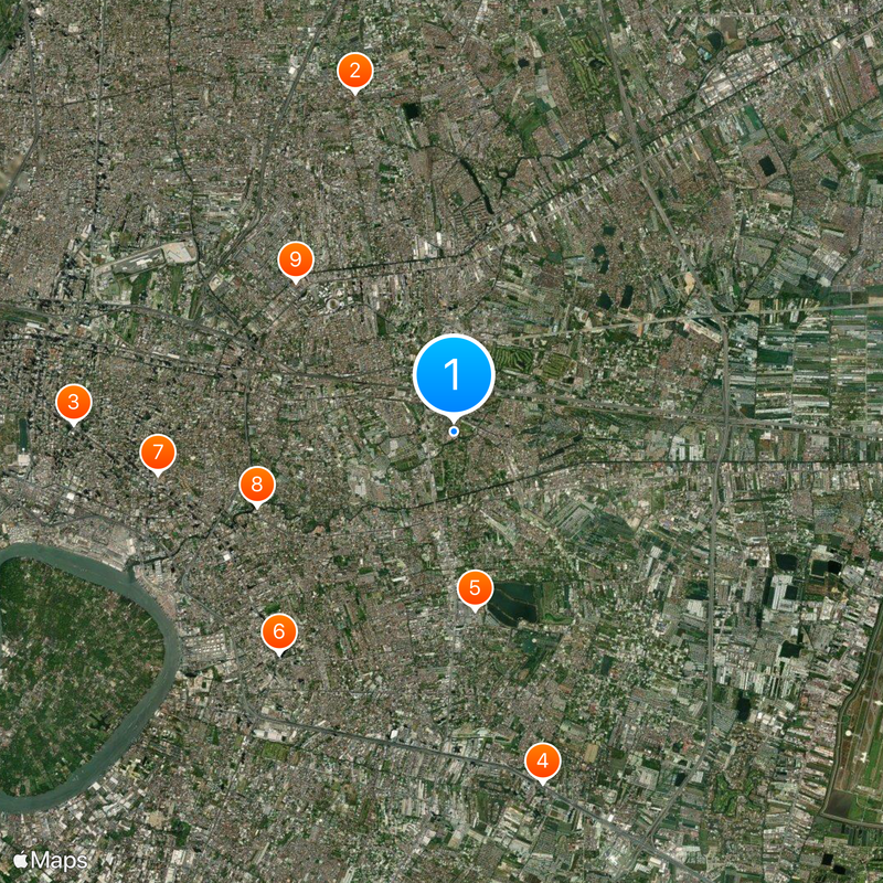 Triam Udom Suksa Pattanakarn School Map