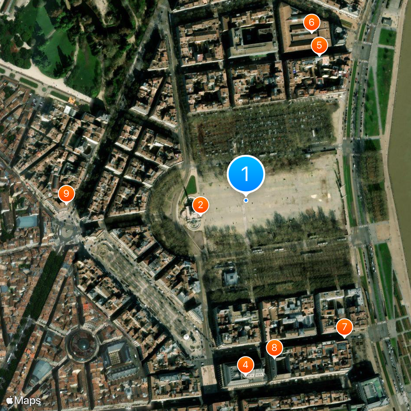 Place des Quinconces Karte