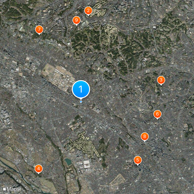 Fuchinobe Station Map