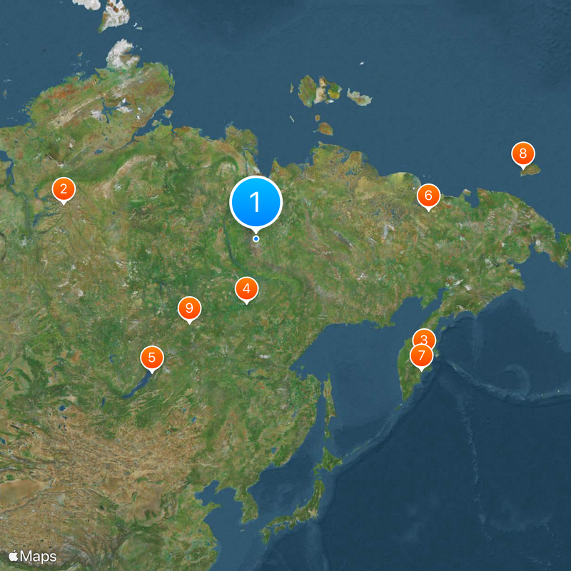 République de Sakha Carte