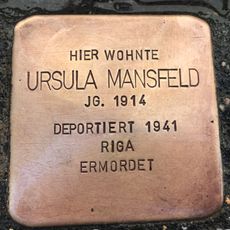 Stolperstein en memoria de Ursula Mansfeld