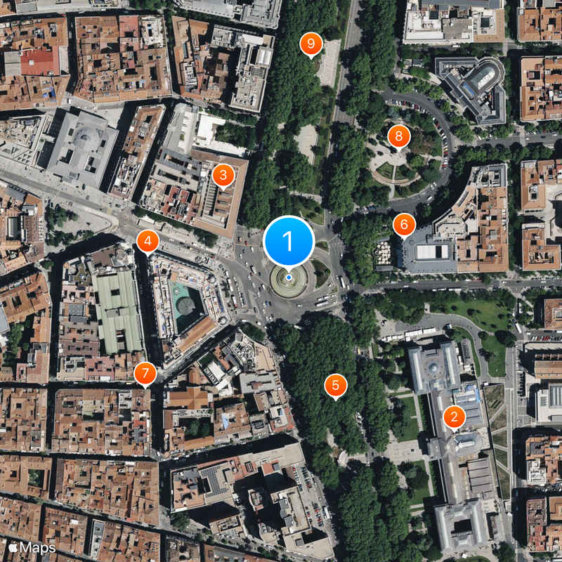 Fountain of Neptune Map