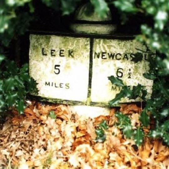 Milepost Outside 'Kings Croft', West Of Endon Village