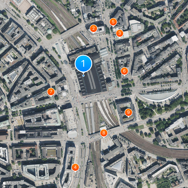 Hamburg Hauptbahnhof Map