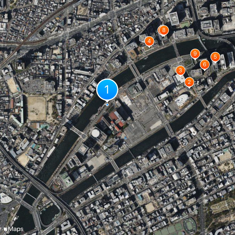 Nakanoshima Station Map