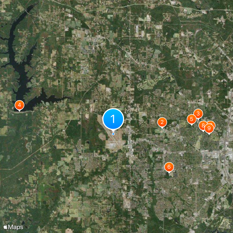 Mobile Regional Airport Map