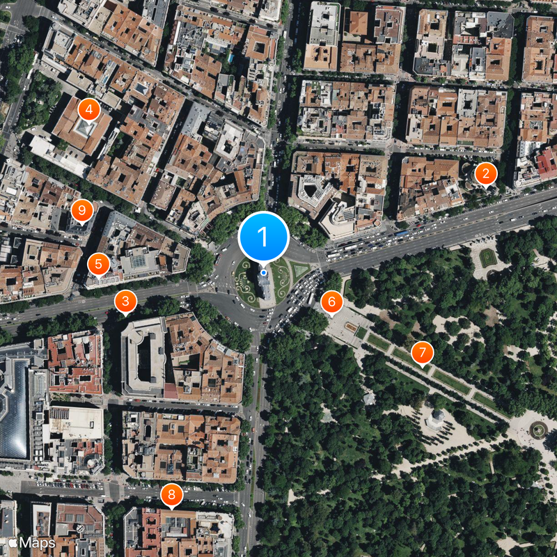 Puerta de Alcalá Mapa