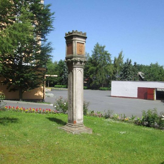 Památník v Chodové Plané v areálu pivovaru Chodovar