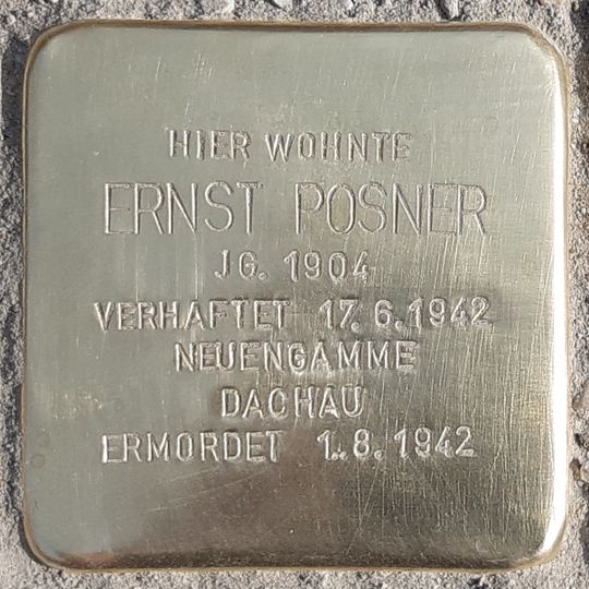 Stolperstein für Ernst Posner