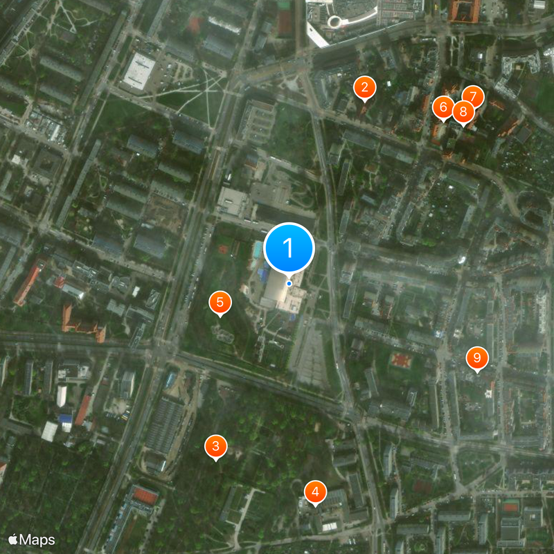 Aquapark Wrocław Mappa