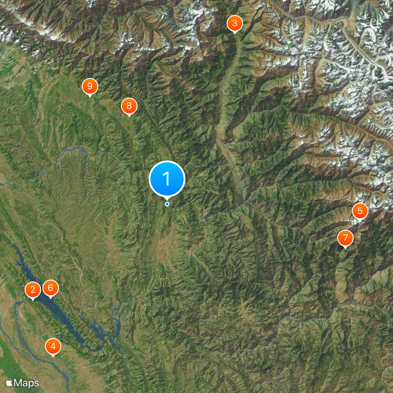 Mandi, Himachal Pradesh Kaart