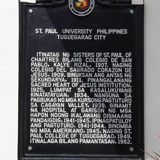 St. Paul University Philippines historical marker