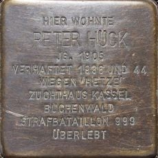 Stolperstein à la mémoire de Peter Hück