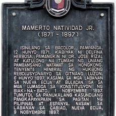 Mamerto Natividad Jr. historical marker
