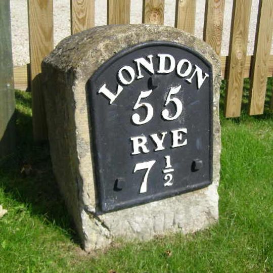 Milestone, Rye Road at TQ8303224255