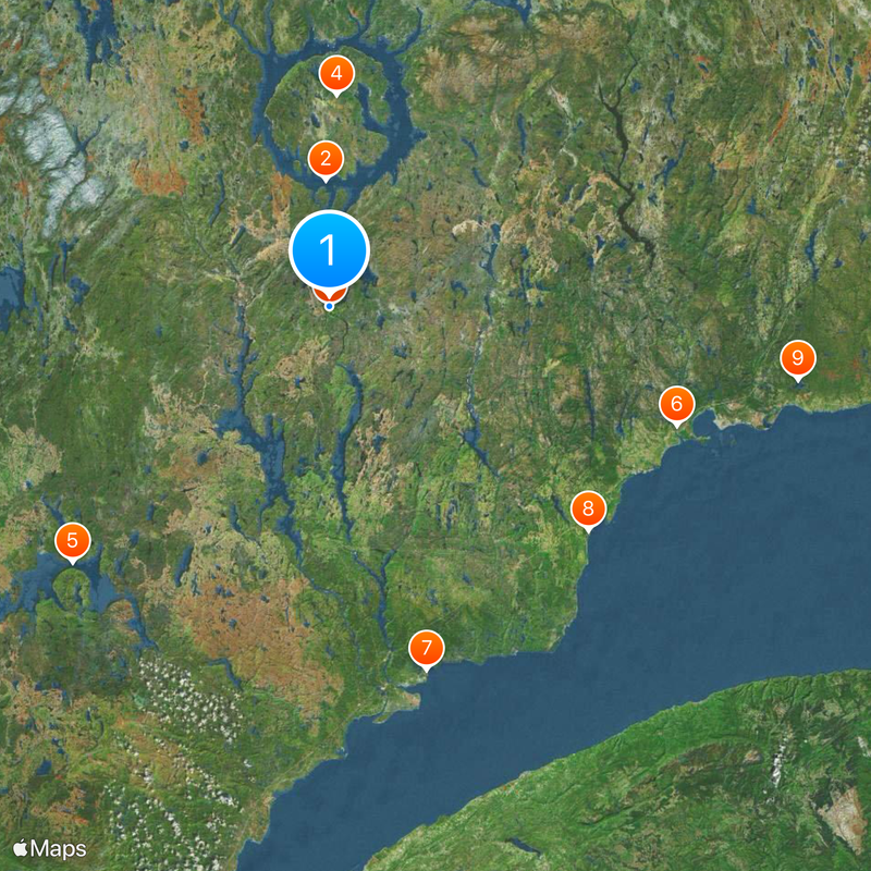 Manic-5 generating station Map