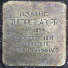 Stolperstein à la mémoire de Theodor Adler