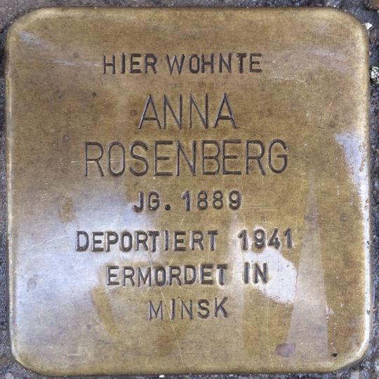 Stolperstein für Anna Rosenberg